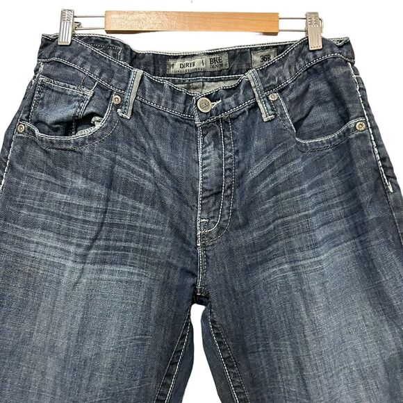 BKE Y2K Jeans Mens 36 R Derek Straight Leg Blue Denim Medium Wash Jeans 36 X 31 - Picture 3 of 16
